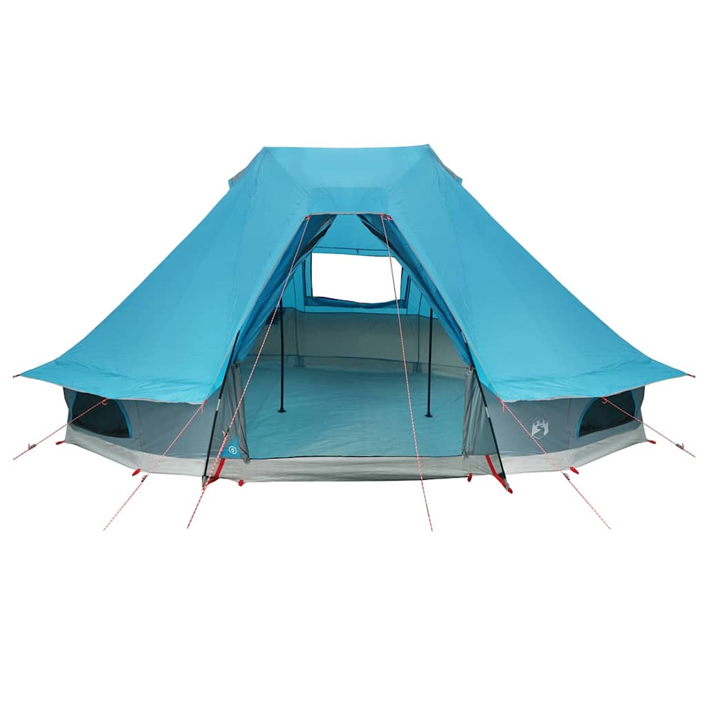 Tipi telt med tag med opbevaring Blå 466 x 310 x 240 cm taft