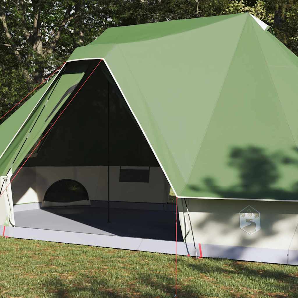 Tipi telt med tag med opbevaring Grøn 680 x 430 x 270 cm taft