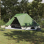 Tipi telt med tag med opbevaring Grøn 680 x 430 x 270 cm taft