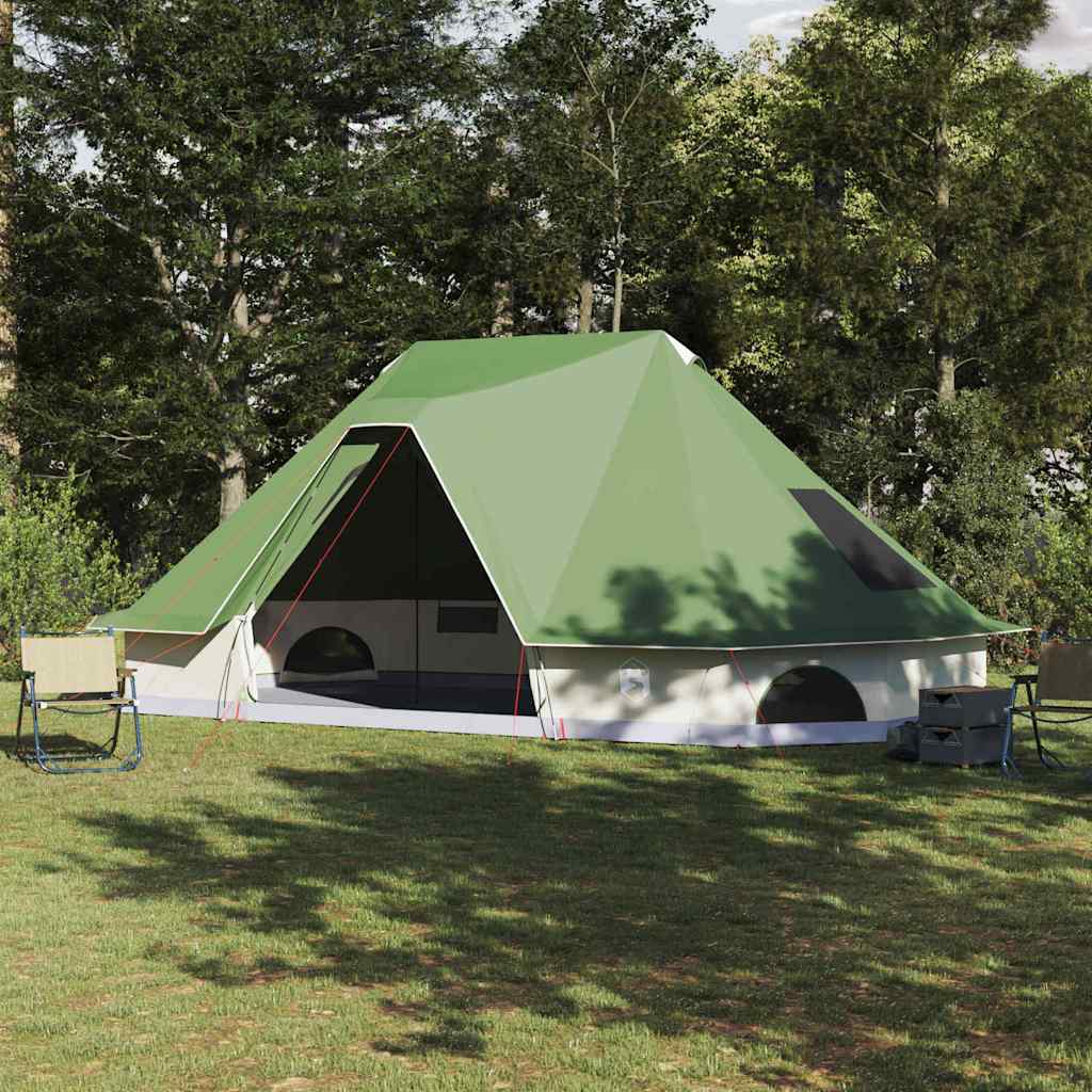 Tipi telt med tag med opbevaring Grøn 680 x 430 x 270 cm taft