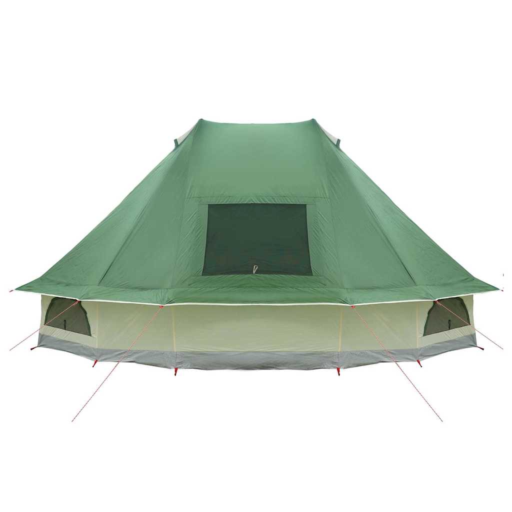 Tipi telt med tag med opbevaring Grøn 680 x 430 x 270 cm taft