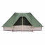 Tipi telt med tag med opbevaring Grøn 680 x 430 x 270 cm taft