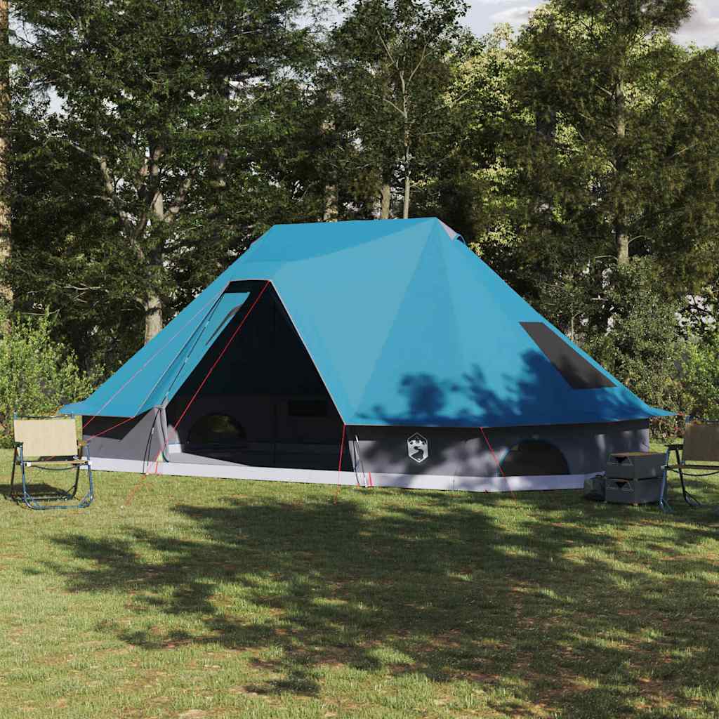Familie Tipi Telt med tag med luftventil Blå 680 x 430 x 270 cm