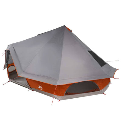 Tipi telt med tag Grå og orange 680 x 430 x 270 cm taft