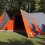 Tipi telt med tag Grå og orange 660 x 456 x 200 cm taft