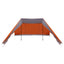 Tipi telt med tag Grå og orange 660 x 456 x 200 cm taft