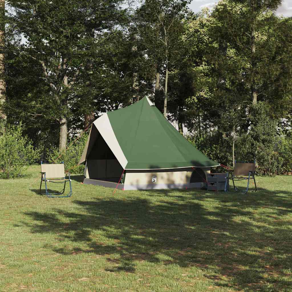 Tipi telt med tag med opbevaring Grøn 400 x 346 x 250 cm taft billede