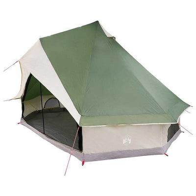 Tipi telt med tag med opbevaring Grøn 400 x 346 x 250 cm taft