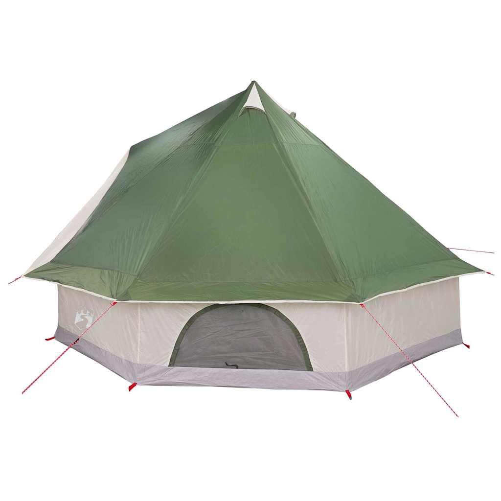Tipi telt med tag med opbevaring Grøn 400 x 346 x 250 cm taft