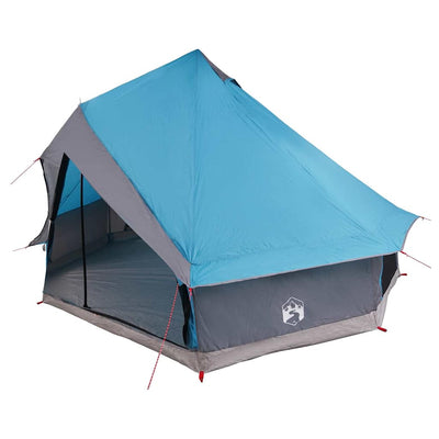 Tipi telt med tag med opbevaring Blå 400 x 346 x 250 cm taft