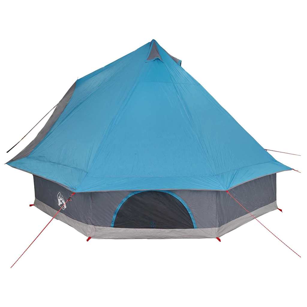 Tipi telt med tag med opbevaring Blå 400 x 346 x 250 cm taft