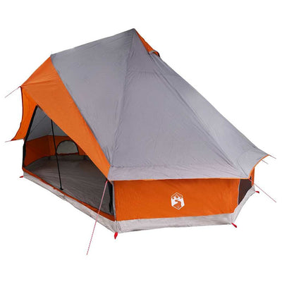 Tipi telt med tag Grå og orange 400 x 346 x 250 cm taft