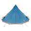 Tipi telt med tag med opbevaring Blå 560 x 560 x 300 cm taft