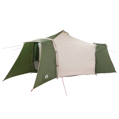 Tipi telt med tag med opbevaring Grøn 492 x 492 x 275 cm taft