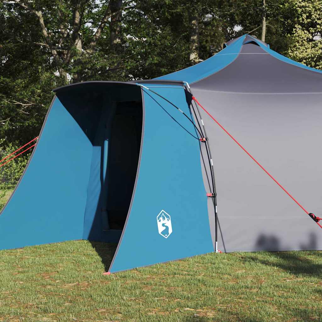 Tipi telt med tag med opbevaring Blå 492 x 492 x 275 cm taft