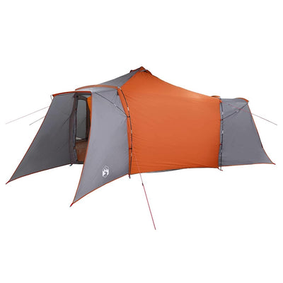 Tipi telt med tag Grå og orange 492 x 492 x 275 cm taft