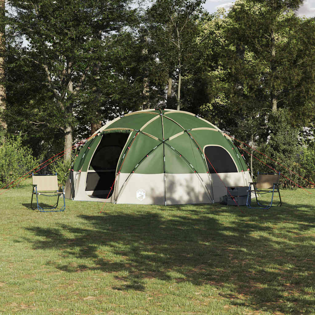Dome Telt med tag med opbevaring Grøn 475 x 475 x 235 cm taft