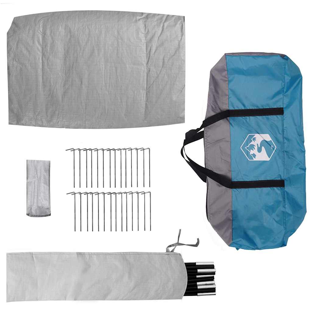 Dome Telt med tag med opbevaring Blå 475 x 475 x 235 cm taft