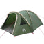 Dome Telt 4 personer 308 x 268 x 130 cm Vandtæt Grøn taft