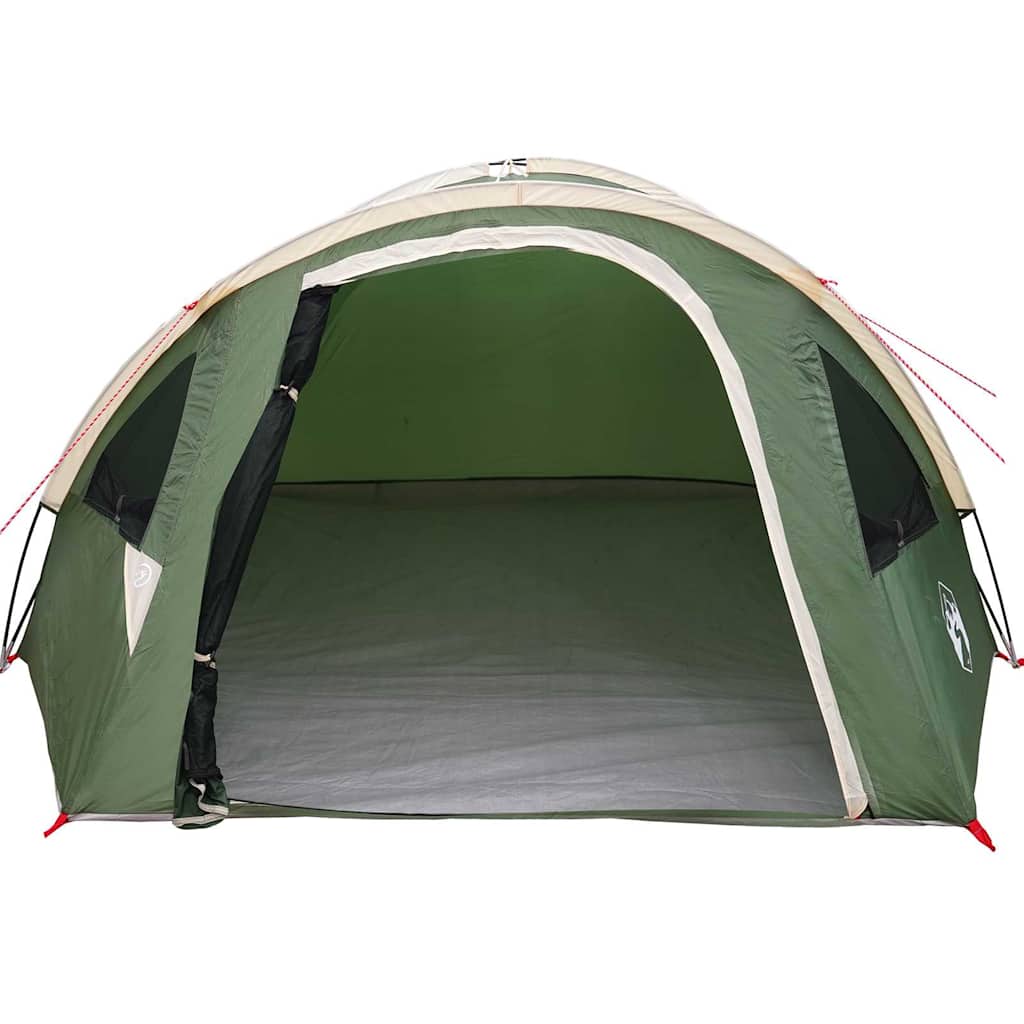 Dome Telt 4 personer 308 x 268 x 130 cm Vandtæt Grøn taft