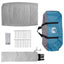 Camping telt med tag Blå 308 x 268 x 130 cm Polyester