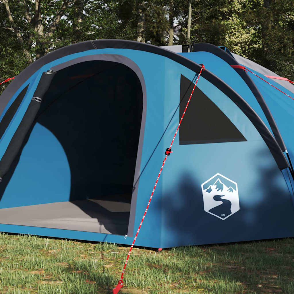 Camping telt med tag Blå 308 x 268 x 130 cm Polyester