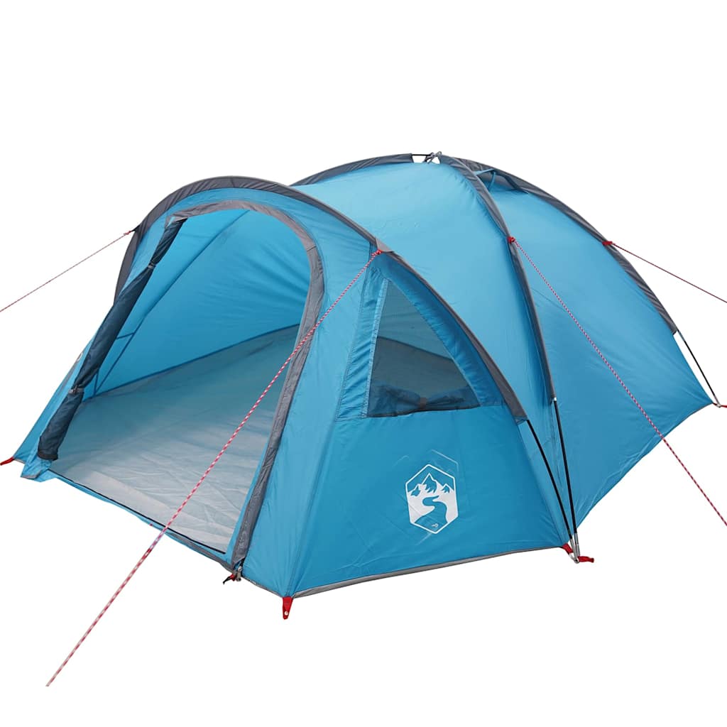 Camping telt med tag Blå 308 x 268 x 130 cm Polyester