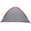 Dome Telt 4 personer 308 x 268 x 130 cm Grå og orange taft