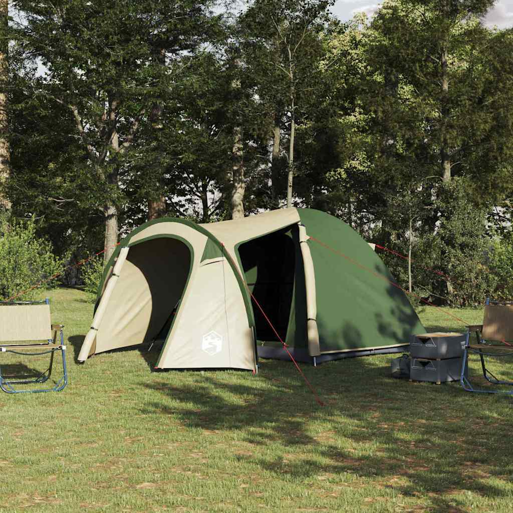 Dome Telt Kuppel med tag med opbevaring Grøn 384 x 254 x 170 cm