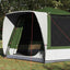Camping telt Hytte med tag Grøn 420 x 420 x 227 cm Polyester