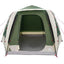 Camping telt Hytte med tag Grøn 420 x 420 x 227 cm Polyester