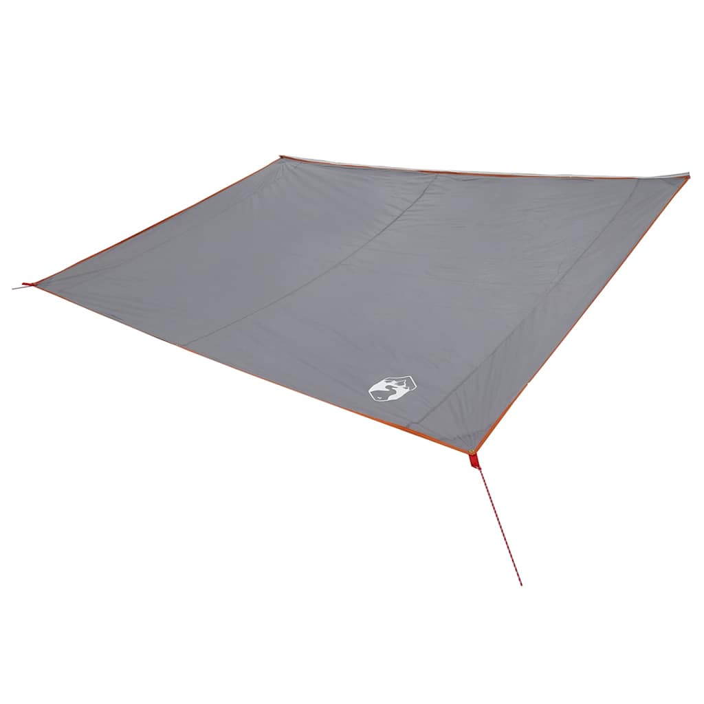 Vandafvisende Tarp personer 240 x 350 cm Vandtæt Grå og orange billede