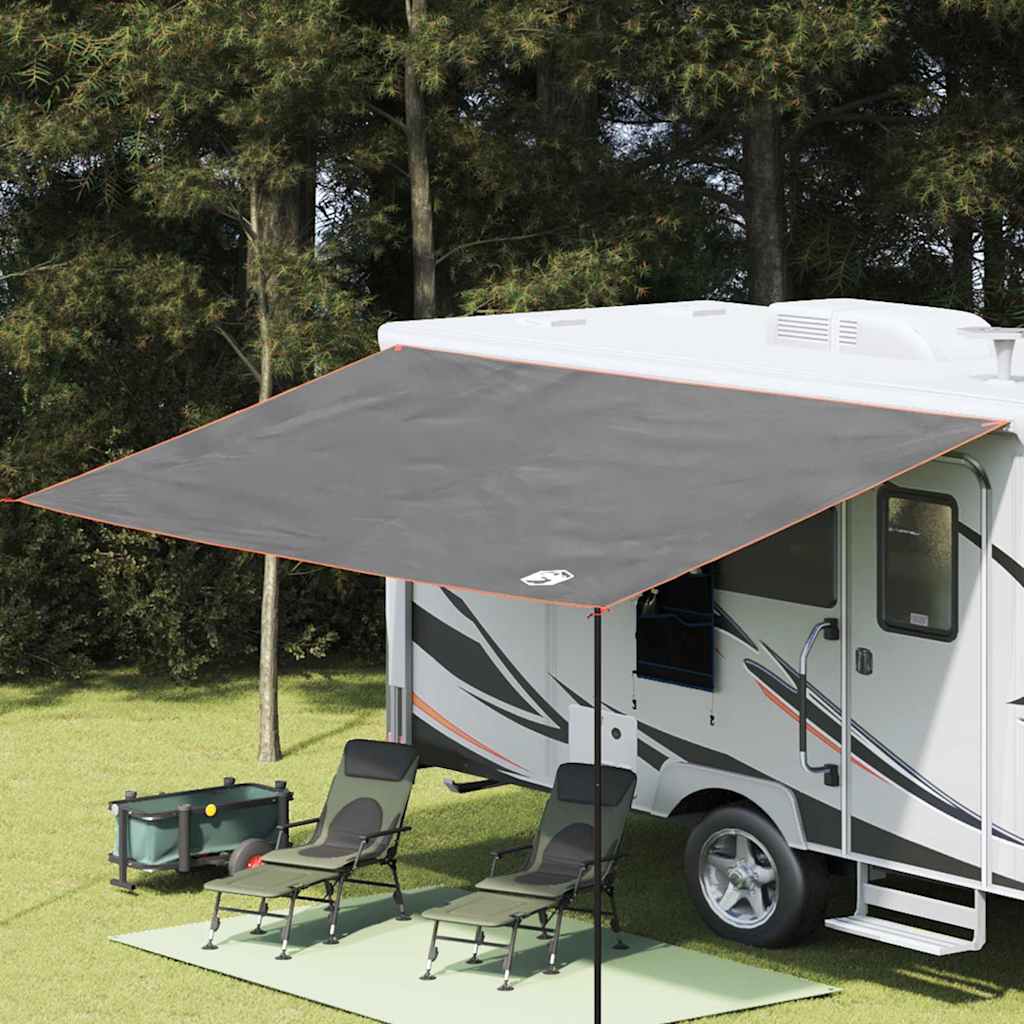 Vandafvisende Tarp personer 240 x 460 cm Vandtæt Grå og orange billede