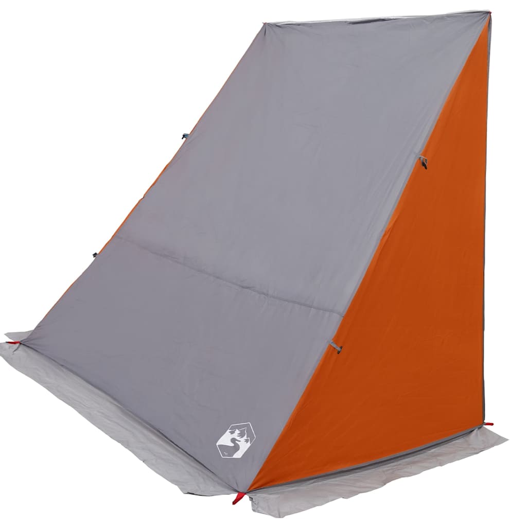 Bagklapstelt personer 190 x 150 x 185 cm Grå og orange taft billede