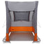 Bagklapstelt personer 194 x 180 x 210 cm Grå og orange taft