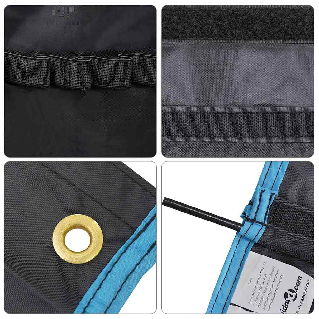 Opbevaringspose med opbevaring Sort og Blå 125 x 48 cm oxford