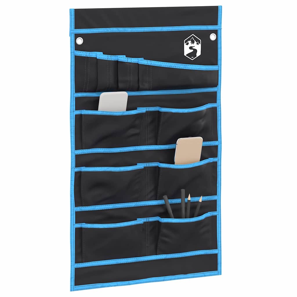 Opbevaringspose med opbevaring Sort og Blå 63,5 x 40 cm oxford billede