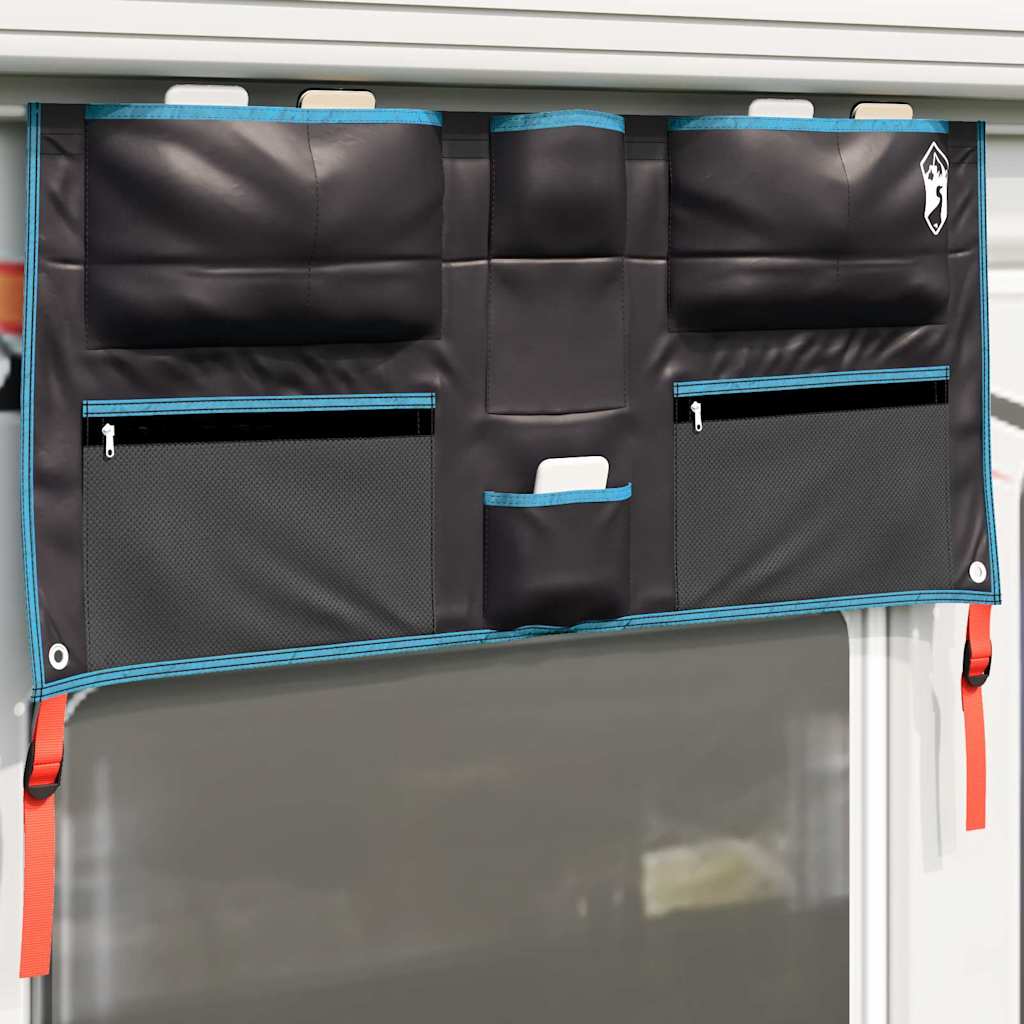 Opbevaringspose med opbevaring Sort og Blå 98 x 47 cm oxford