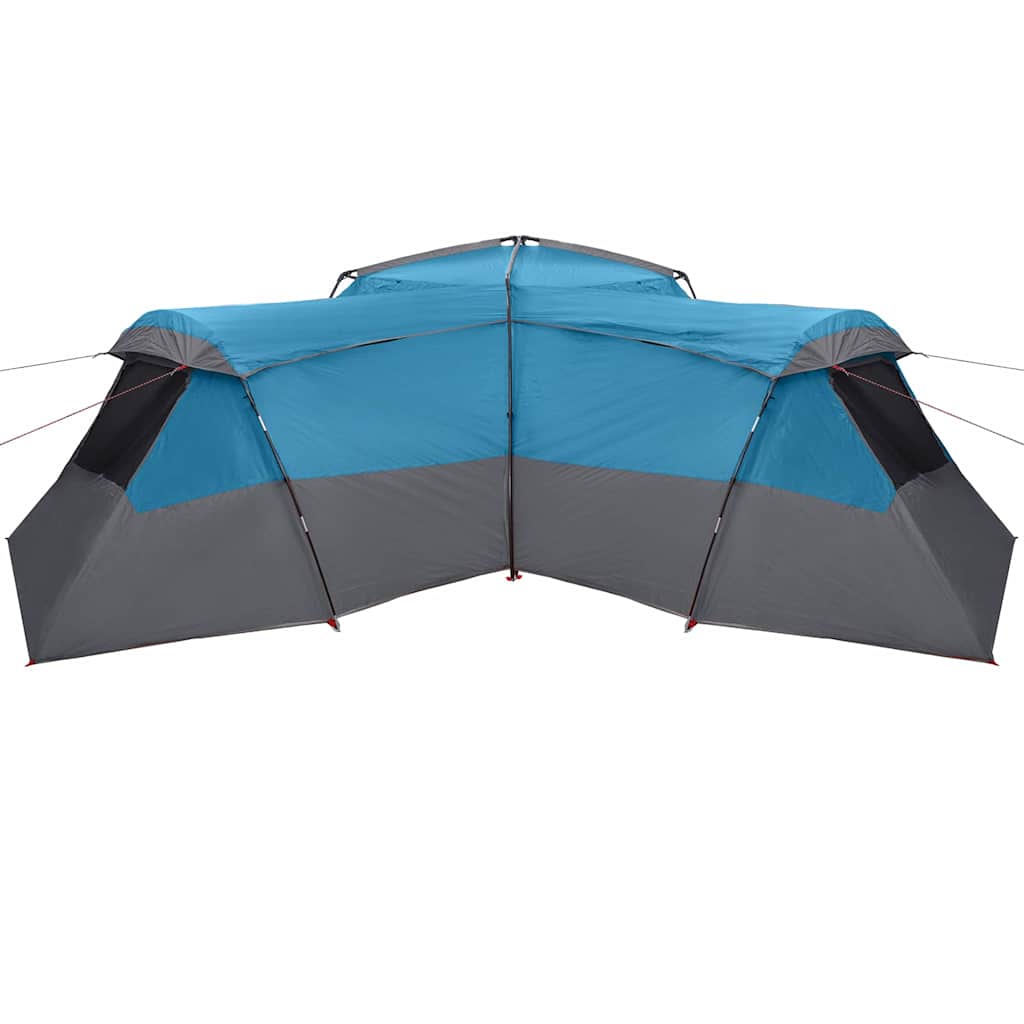 Familietelt med tag med opbevaring Blå 833 x 585 x 216 cm taft