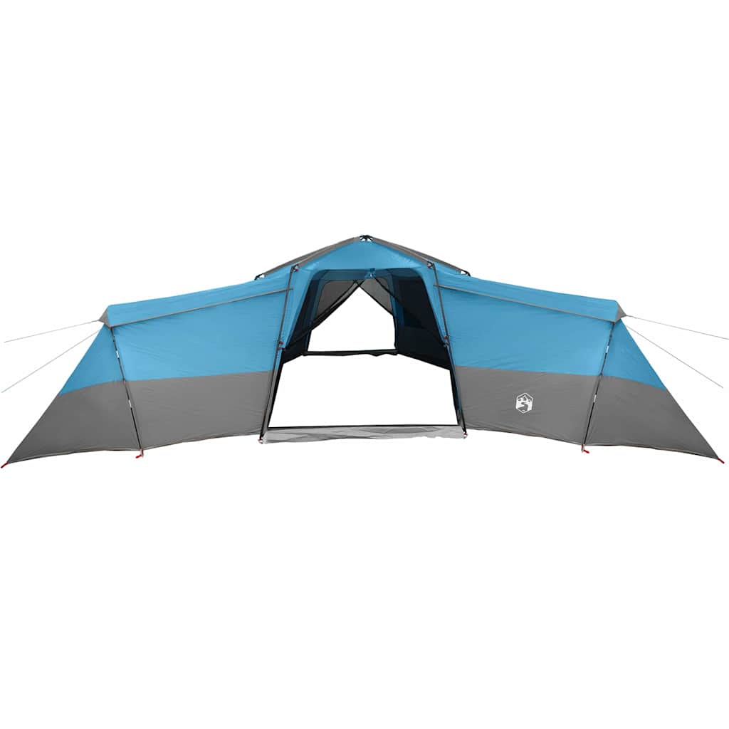 Familietelt med tag med opbevaring Blå 833 x 585 x 216 cm taft