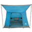 Camping telt med tag med opbevaring Blå 282 x 225 x 154 cm taft