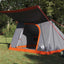 Camping telt med tag Grå og orange 282 x 225 x 154 cm taft