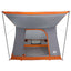 Camping telt med tag Grå og orange 282 x 225 x 154 cm taft