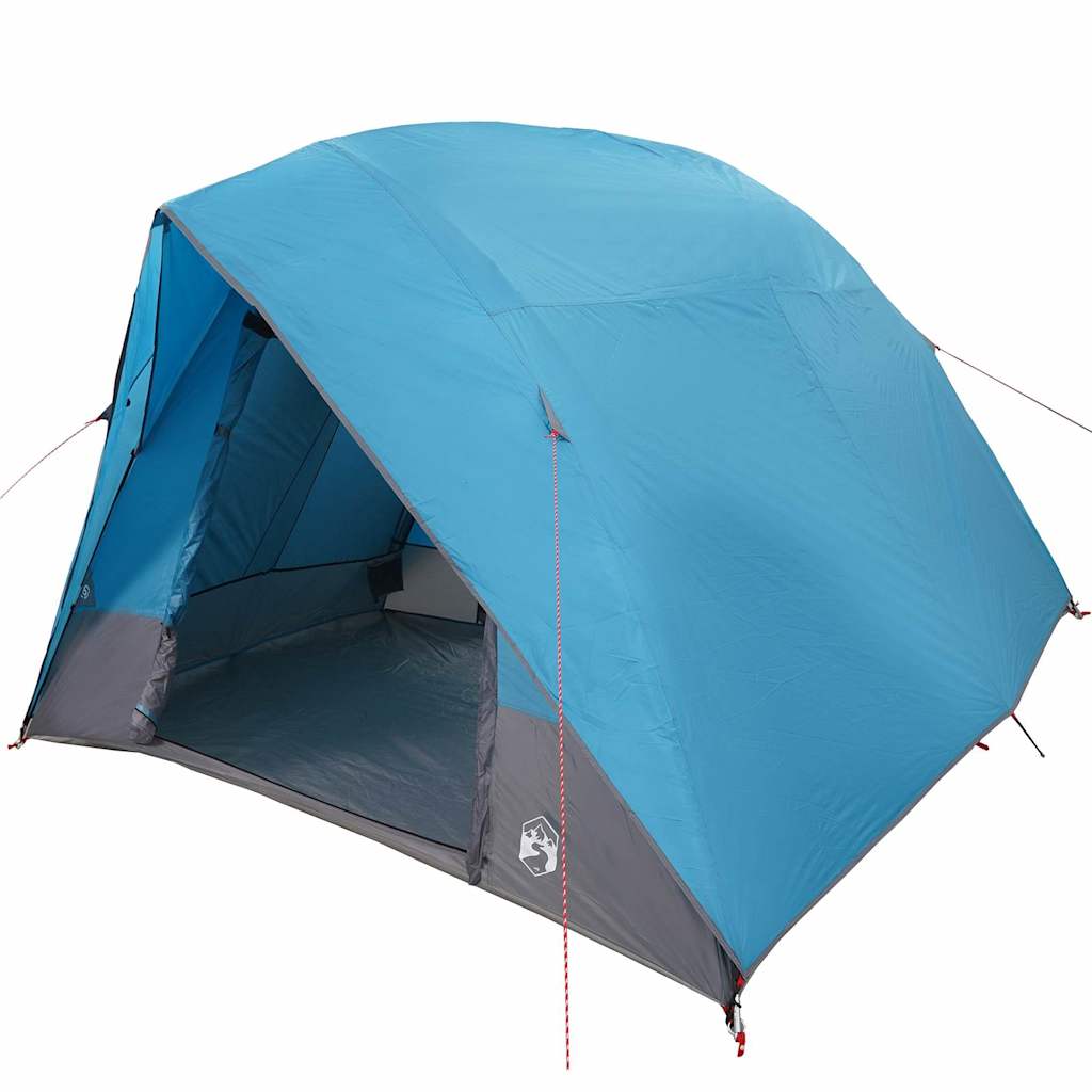Camping telt med tag med opbevaring Blå 320 x 275 x 190 cm taft