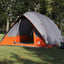 Camping telt med tag Grå og orange 320 x 275 x 190 cm taft