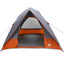 Camping telt med tag Grå og orange 320 x 275 x 190 cm taft