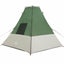 Tipi telt med tag med opbevaring Grøn 383 x 338 x 217 cm taft