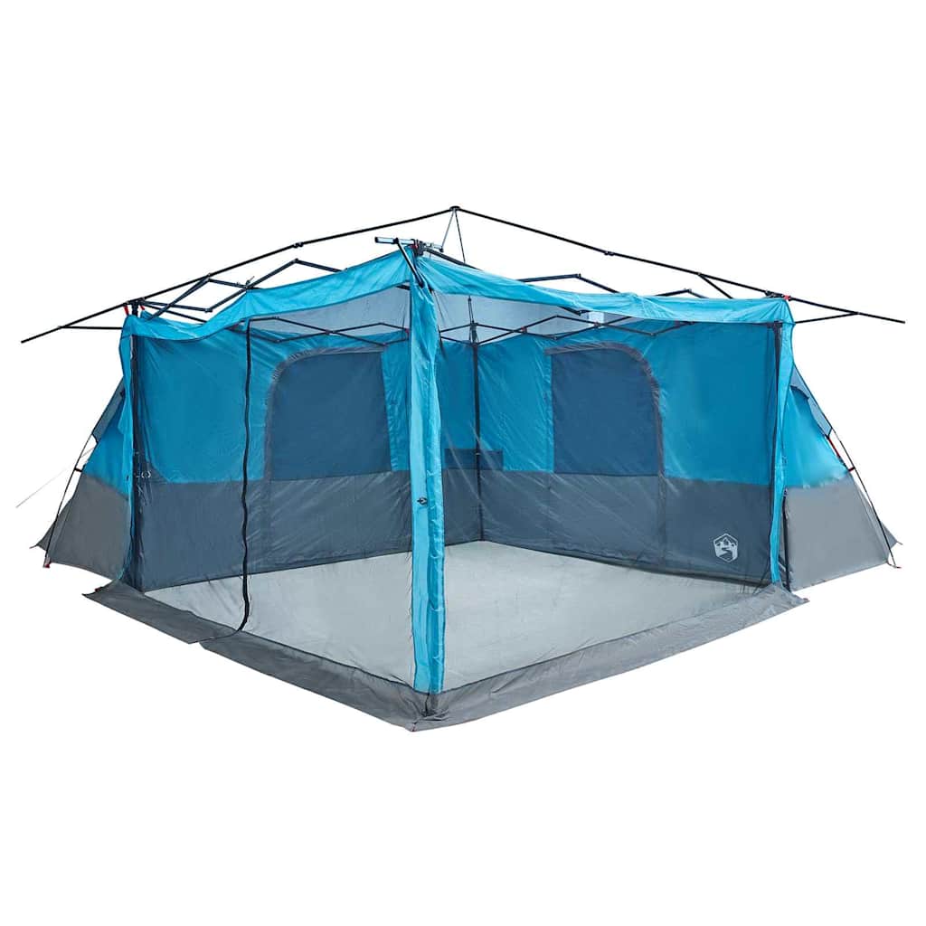 Indertelt med tag med opbevaring Blå 520 x 520 x 190 cm taft