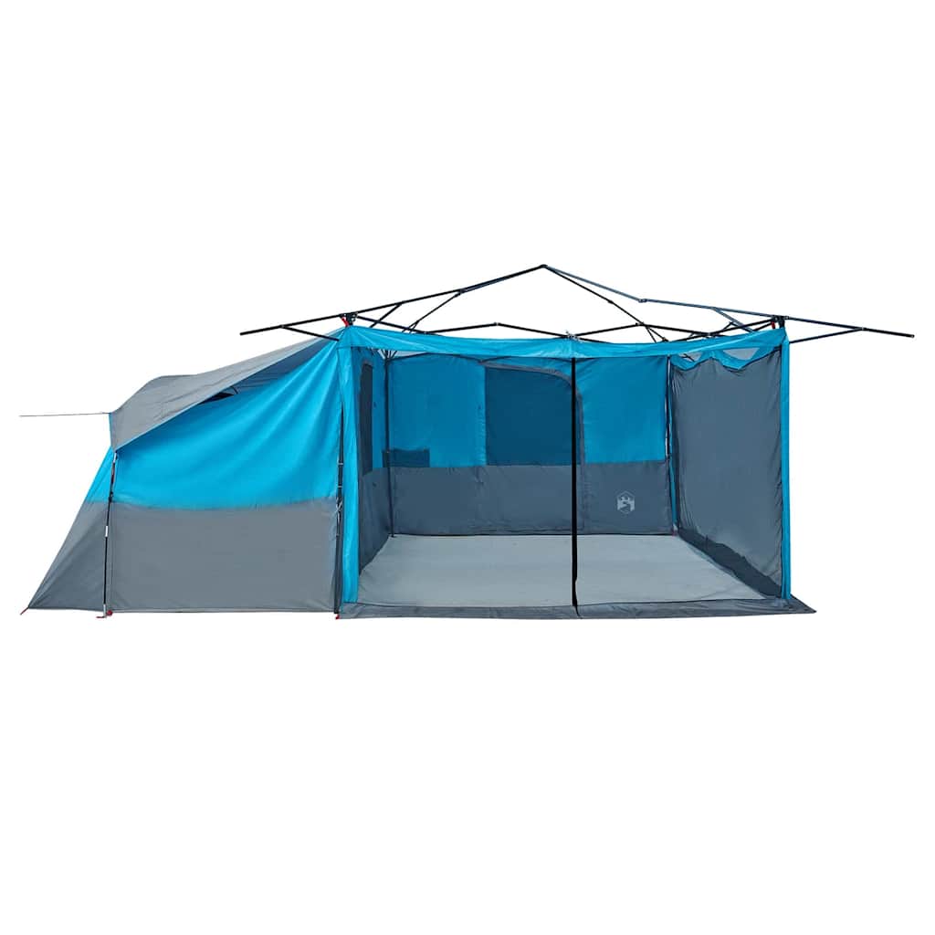 Indertelt med tag med opbevaring Blå 520 x 520 x 190 cm taft