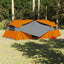Indertelt med tag Grå og orange 520 x 520 x 190 cm taft